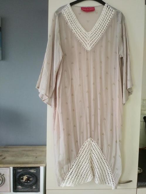 PLACE DU SOLEIL, JURK, MAAT L, NIEUWSTAAT, 100% Katoen., Kleding | Dames, Jurken, Zo goed als nieuw, Maat 42/44 (L), Roze, Knielengte