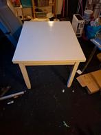 Uitschuifbare Eettafel, Ophalen, Gebruikt, 50 tot 100 cm, Vierkant