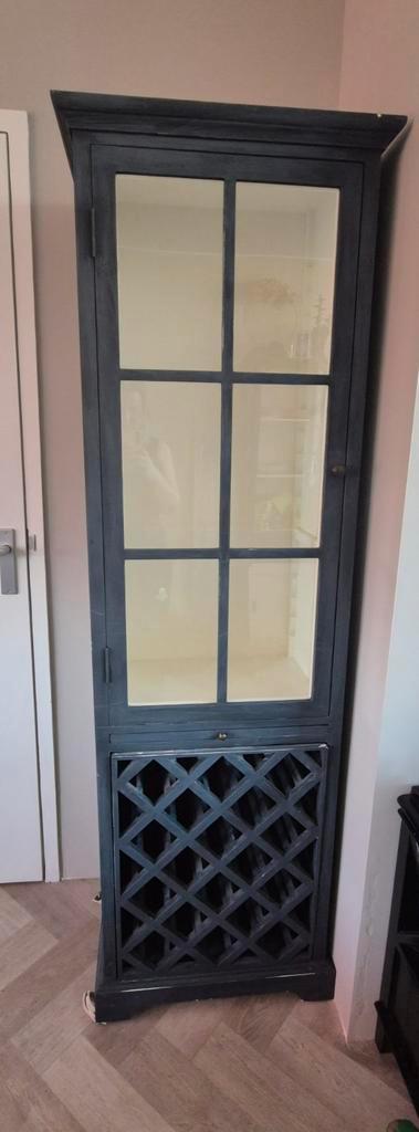 Vandaag ophalen! Vitrinekast / Wijnkast, Huis en Inrichting, Kasten | Vitrinekasten, Gebruikt, 150 tot 200 cm, Minder dan 50 cm