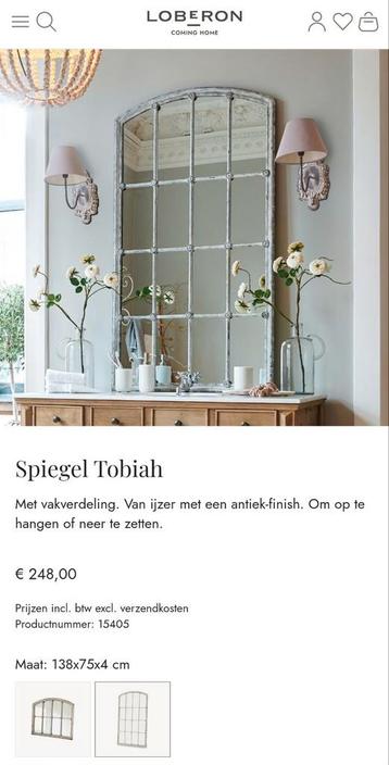 Loberon tobiah spiegel  beschikbaar voor biedingen