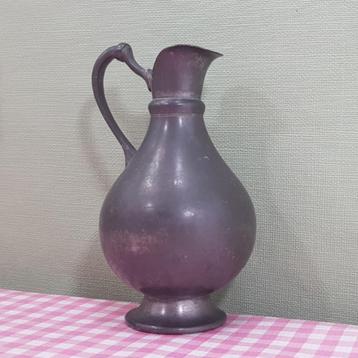 Vintage tinnen kannetje Tin oud kan ongeveer 20 cm beschikbaar voor biedingen