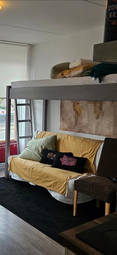Sofabed - Slaapbank, Huis en Inrichting, Slaapkamer | Stapelbedden en Hoogslapers, Zo goed als nieuw, Stapelbed, 140 cm, Tweepersoons