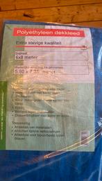 Polyethyleen dekkleed Blauw 6x8 meter, Doe-het-zelf en Verbouw, Zeil en Folie, Ophalen of Verzenden, Zo goed als nieuw, 15 m² of meer