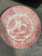 Engels rood Ironstone Dinerbord 25 cm (kasteel), Ophalen