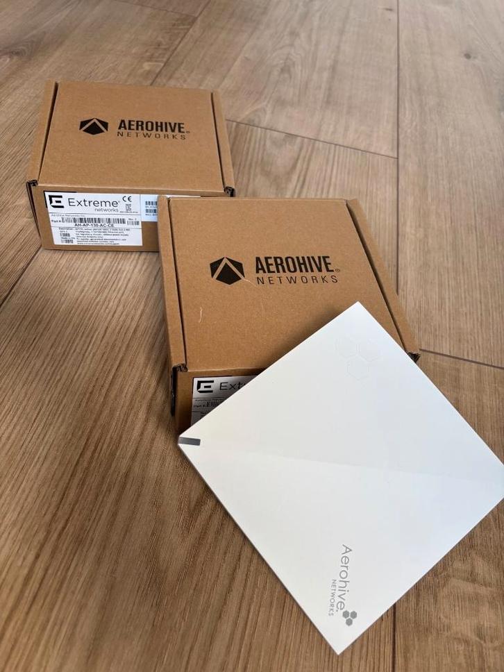 setje 2x Aerohive AP130 Wifi5 accesspoint nieuw in doos, Computers en Software, Accesspoints, Nieuw, Ophalen of Verzenden