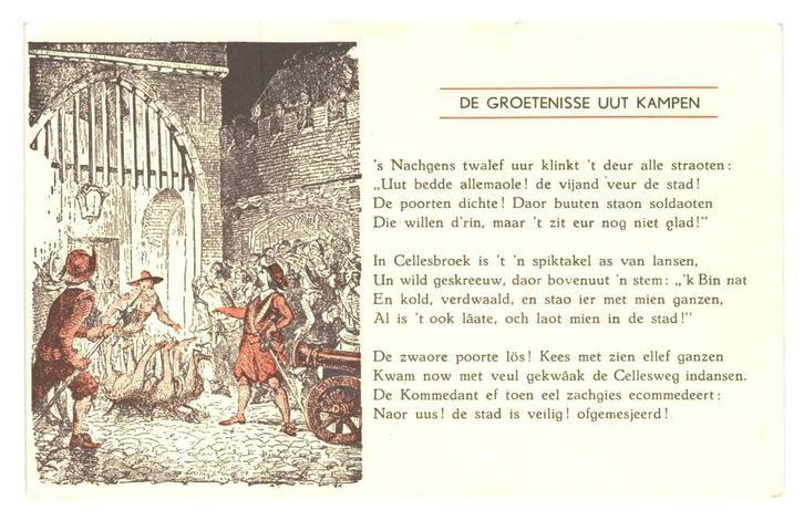 979221 Kampen Ov Gelopen met Postzegel, Verzamelen, Ansichtkaarten | Nederland, Gelopen, Overijssel, Ophalen of Verzenden