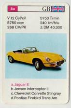 Kw448 autokaartje jaguar e type, Ophalen of Verzenden, Zo goed als nieuw, Auto's