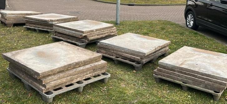 1 x 1 mtr Keramische tegels 60m2 totaal, Tuin en Terras, Tegels en Klinkers, Gebruikt, Terrastegels, Keramiek, Ophalen of Verzenden
