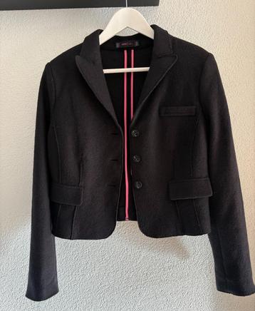 Marc Cain zwarte wollen blazer colbert, mt XS/S  beschikbaar voor biedingen