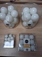 Kerstballen wit, Ophalen of Verzenden, Zo goed als nieuw