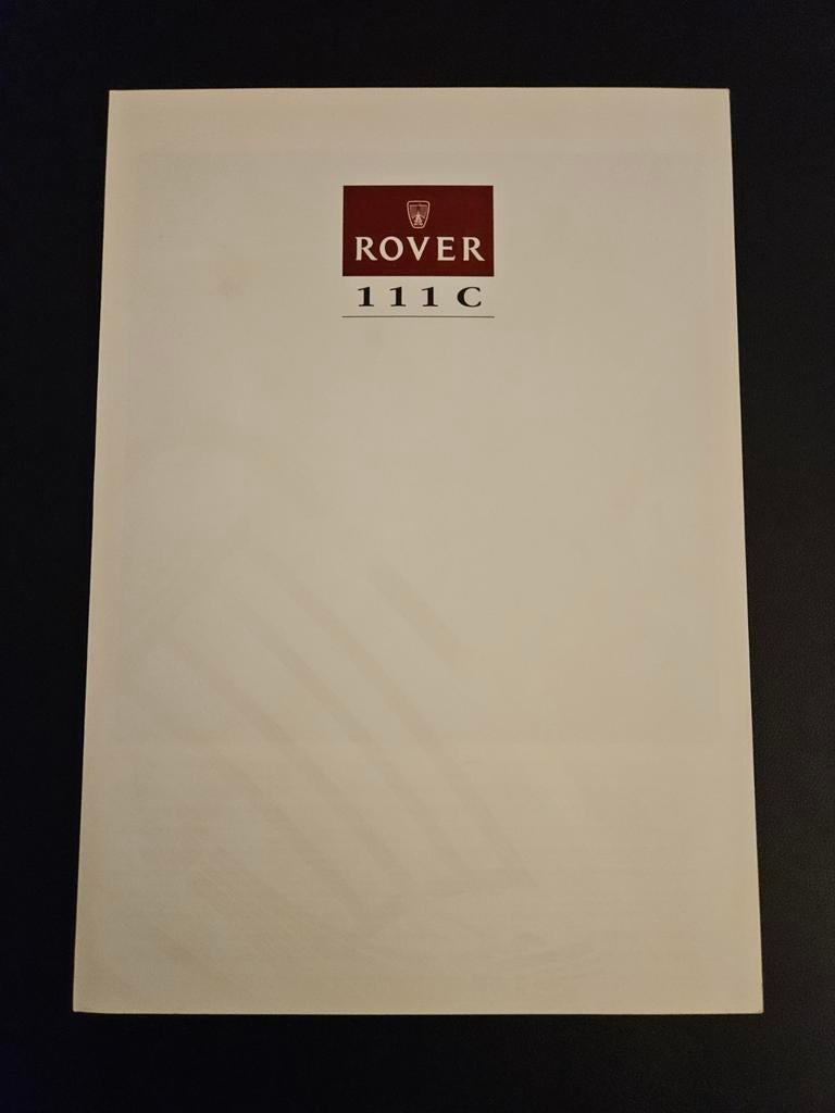 Brochure Rover 111 C, Boeken, Auto's | Folders en Tijdschriften, Zo goed als nieuw, Overige merken, Ophalen of Verzenden