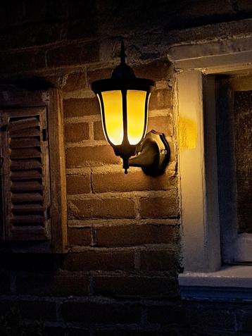 solarlamp pieck vlammeneffect buitenlamp  beschikbaar voor biedingen