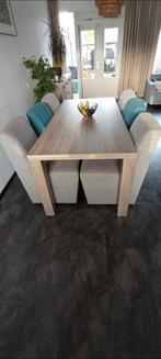 Eethoek bestaande uit 6 stoelen + Tafel - Nette Staat, Huis en Inrichting, Ophalen, Zo goed als nieuw, Vijf, Zes of meer stoelen