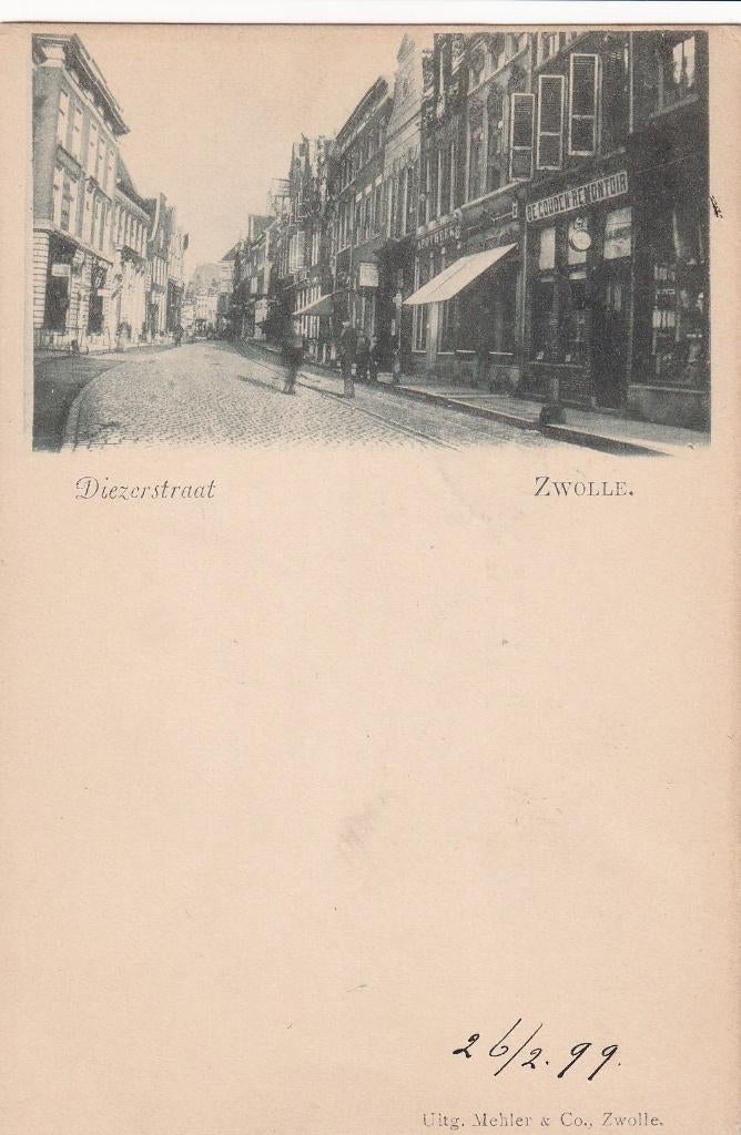 Zwolle, 1899., Verzenden, Voor 1920, Gelopen, Overijssel