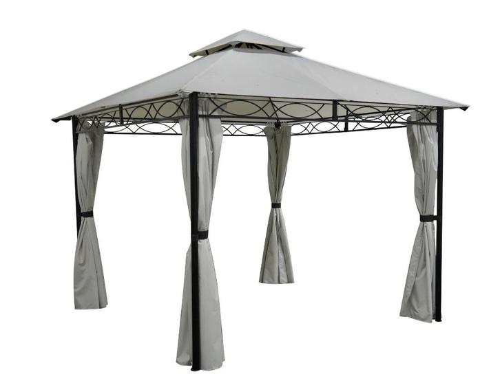 UITVERKOOP! OP=OP! Tuinpaviljoen 3x3 Stone Grey Façil, Tuin en Terras, Partytenten, Nieuw, Paviljoen, 2 meter of meer, Minder dan 5 meter