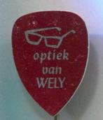 Optiek van WELY  blik speldje ( L_023 ), Verzamelen, Verzenden, Zo goed als nieuw, Merk, Speldje of Pin