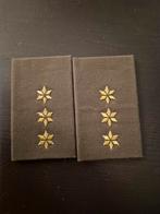 Leger rangen setje Kapitein, Verzamelen, Militaria | Algemeen, Ophalen of Verzenden, Landmacht, Nederland, Embleem of Badge