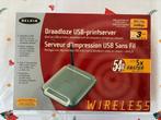 USB printerserver draadloos Belkin, Ophalen of Verzenden, Gebruikt, Belkin