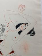 Litho 1934 Doeve stijl Kees van Dongen naakt erotiek, Antiek en Kunst, Verzenden