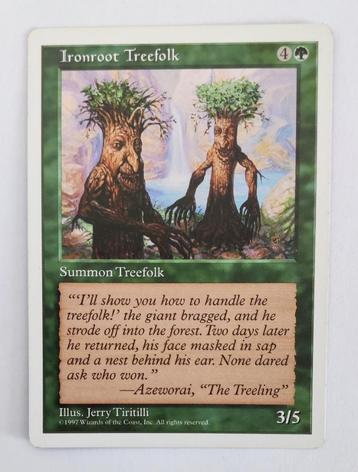 Ironroot Treefolk Fifth Edition MTG Near Mint beschikbaar voor biedingen
