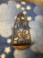 Oud roestkleurig wandornament, Ophalen of Verzenden, Gebruikt