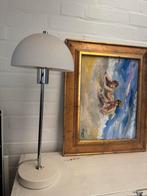 Herstal tafellamp met melkglazen kap, Ophalen, Gebruikt, (Schotel)antenne-accessoires, Overige merken