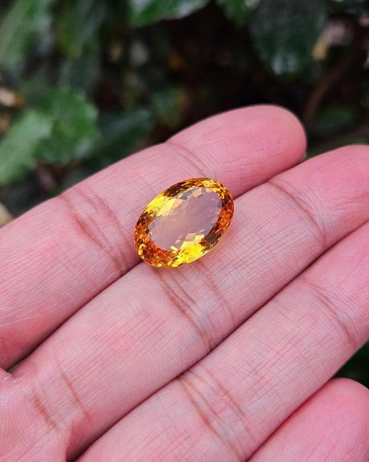 Halfedelsteen Citrien Danna, Sieraden, Tassen en Uiterlijk, Edelstenen, Nieuw, Verzenden