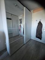 IKEA PAX schuifdeuren AULI/MEHAMN wit + spiegel 200x236 –€50, Ophalen, Gebruikt, 200 cm of meer, 200 cm of meer