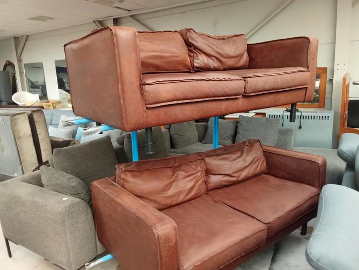 Bankstel set 2 persoons 165cm breed setprijs €150,-, Huis en Inrichting, Fauteuils, Gebruikt, Ophalen of Verzenden