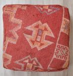 Nieuw Marrokaans berber wollen kelim, vloerkussen poef, Huis en Inrichting, Ophalen of Verzenden, Nieuw, Vierkant, 50 tot 75 cm