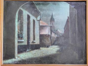 Uniek! Olieverfschilderij Liebergenplaats Venlo 1939 beschikbaar voor biedingen