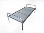 Metalen bed wit met spiraalbodem en matras, 90 cm, Eenpersoons, Wit, Ophalen of Verzenden