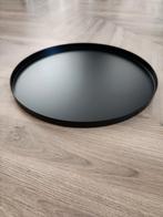 Mat zwarte serveer/decoratieve schaal, Ophalen of Verzenden, Rond