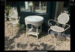 Oude bistro/tuinstoelen, Tuin en Terras, Tuinsets en Loungesets, Ophalen of Verzenden, Gebruikt, Overige materialen, 2 zitplaatsen