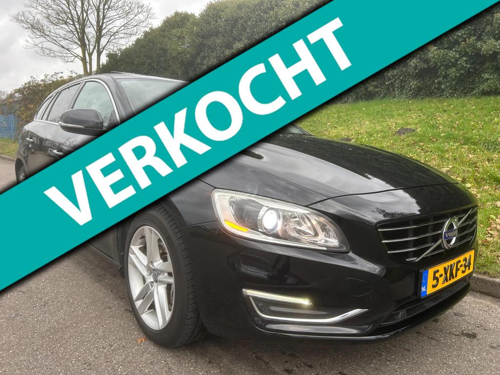 Volvo V60 2.4 D6 AWD Plug-In Hybrid - Lederen bekleding - Sc, Automaat, Zwart, Zwart, Vierwielaandrijving