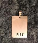 Kettinghanger, inscriprie: PIET  Doublé., Sieraden, Tassen en Uiterlijk, Kettinghangers, Overige materialen, Overige voorstellingen
