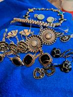 Diverse Oorbellen Set, Overige materialen, Zwart, Ophalen of Verzenden, Met strass