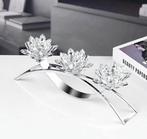 Kristallen Lotus Kaarsenhouder, Ophalen of Verzenden, Nieuw, Overige materialen, Minder dan 25 cm