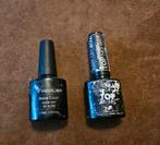 Venalisa Base Coat & No Wipe Top Coat Glitter Silver, Ophalen of Verzenden, Zo goed als nieuw, Zilver, Handen en Nagels