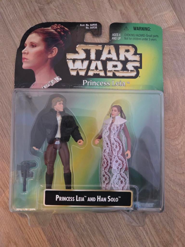 Star wars princess leia and han solo, Ophalen of Verzenden, Actiefiguurtje