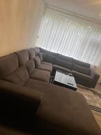 Grote Hoekbank - Stof - donkerGrijs, Huis en Inrichting, Banken | Bankstellen, Ophalen, 100 tot 125 cm, Hoekbank, 300 cm of meer