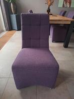 4 paarse eetkamerstoelen met verstelbare rugleuning, Ophalen, Overige kleuren, Zo goed als nieuw, Vier