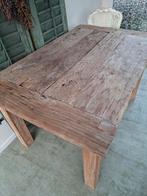 ROBUUSTE TEAKHOUTEN EETTAFEL 1.40.LANG, Huis en Inrichting, Tafels | Eettafels, Ophalen, Gebruikt, 100 tot 150 cm, Teakhout