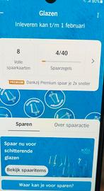 AH spaaractie Glazen 8 volle boekjes, Ophalen of Verzenden