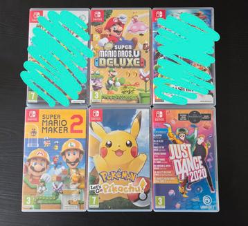 Diverse Nintendo Switch spellen beschikbaar voor biedingen