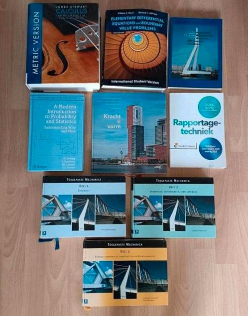 Boeken bachelor Civiele Techniek | TU Delft, Boeken, Studieboeken en Cursussen, Zo goed als nieuw, WO, Beta, Ophalen of Verzenden