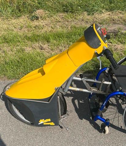 Handbike moet weg !! Week van 21 juli, Fietsen en Brommers, Fietsen | Ligfietsen, Gebruikt, Overige merken, Ophalen