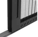 Plissé hordeur zwart 260 x 102,5 cm (NIEUW), Doe-het-zelf en Verbouw, Deuren en Horren, 215 cm of meer, Hordeur, Nieuw, Schuifdeur