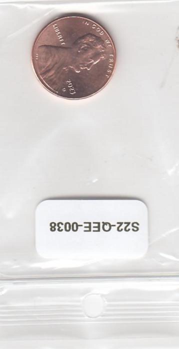 S22-QEE-0038-M48 United States 1 Cent UNC 2023 KM468 D  