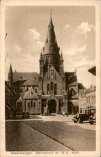 Steenbergen Marktplein + R.K. Kerk +oude auto's st 1931